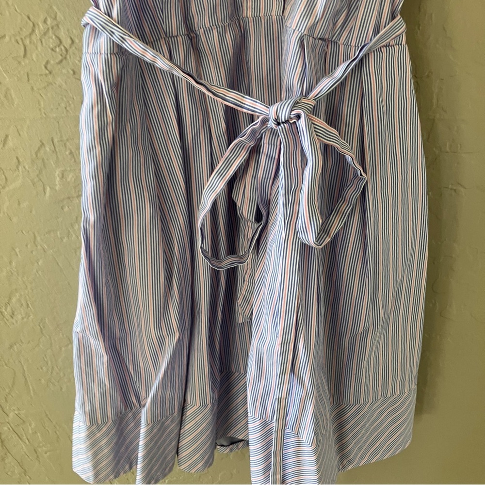 Milly Lavender Striped Sleeveless Dress - Picture 3 of 12